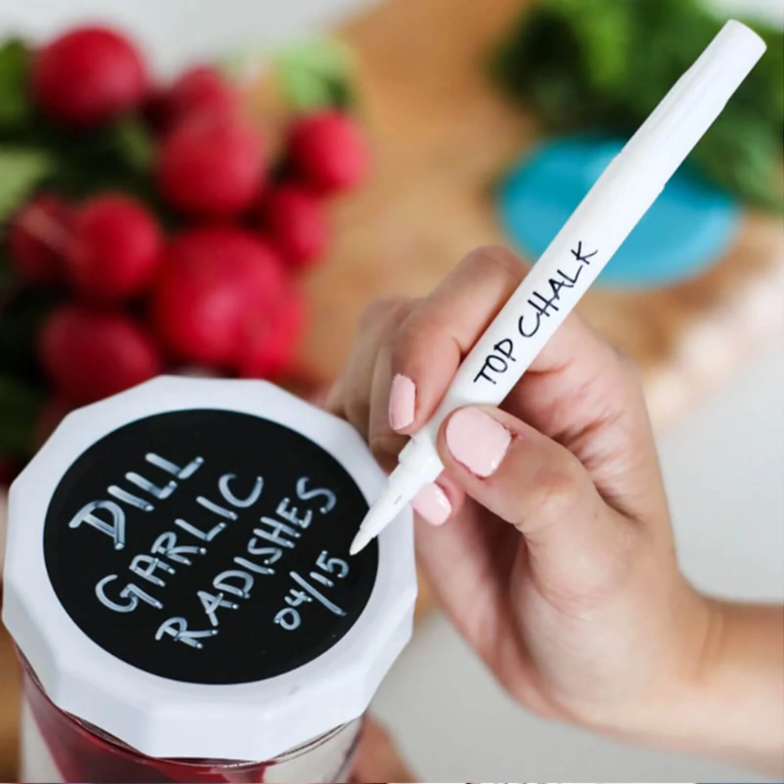 Chalk Top Jar Lids