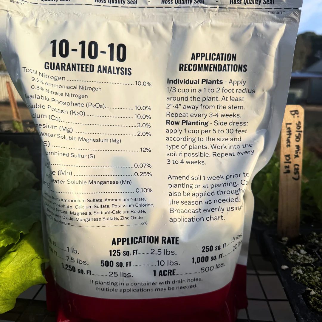 Hoss All-In-One Vegetable Fertilizer - Image 3